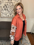 Crochet Sleeve Shirt/Jacket