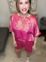 Fushia/gold set