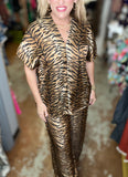 Tiger Print Flowy Pant