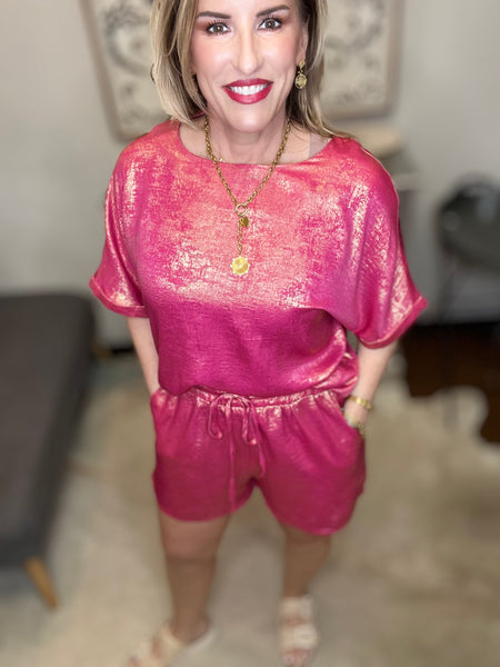 Fushia/gold set