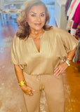 Shimmery Knit wide leg Pant