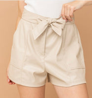 Faux Leather Shorts
